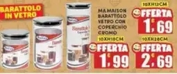 Maury's Mamaison barattolo vetro con coperchio cromo offerta