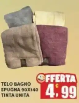 Maury's Telo bagno spugna 90x140 tinta unita offerta