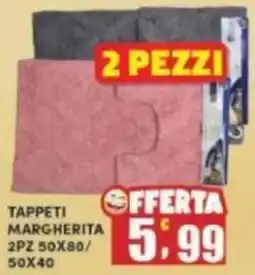 Maury's Tappeti margherita 2pz 50x80/50x40 offerta