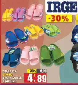 Maury's Ciabatta bimbo vari modelli e misure offerta