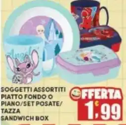 Maury's Soggetti assortiti piatto fondo 0 piano/set posate/ tazza sandwich box offerta