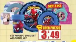 Maury's Set pranzo soggetti assortiti 3pz offerta