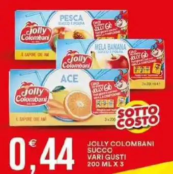 Vantaggio Cash&Carry Jolly colombani succo vari gusti offerta