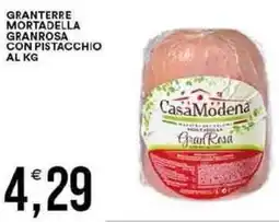 Vantaggio Cash&Carry Granterre mortadella granrosa con pistacchio al kg offerta