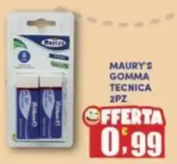 Maury's Maury's gomma tecnica 2pz offerta