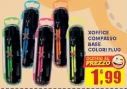Maury's Xoffice compasso base colori fluo offerta