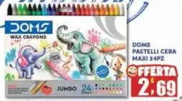 Maury's Doms pastelli cera maxi 24pz offerta