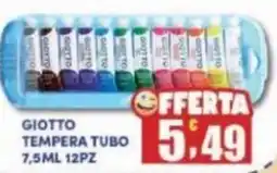 Maury's Giotto tempera tubo 7,5ml 12pz offerta