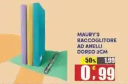Maury's Maury's raccoglitore ad anelli dorso 2cm offerta