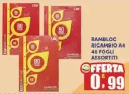 Maury's Rambloc ricambio A4 40 fogli assortiti offerta