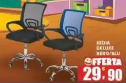 Maury's Sedia deluxe nero/blu offerta
