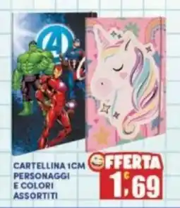 Maury's Cartellina 1cm e colori personaggi offerta