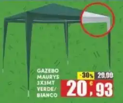 Maury's Gazebo maurys 3хэмт verde/ bianco offerta