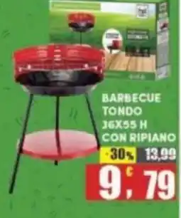 Maury's Barbecue tondo con ripiano offerta