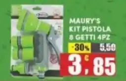 Maury's Maury's kit pistola 8 getti 4pz offerta