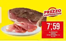 Vantaggio Cash&Carry Alpenrose speck di montagna 1/2 al kg offerta