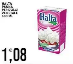 Vantaggio Cash&Carry Halta panna per dolci vegetale offerta