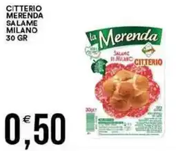Vantaggio Cash&Carry Citterio merenda salame milano offerta