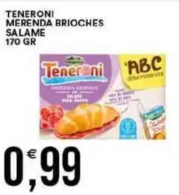 Vantaggio Cash&Carry Teneroni merenda brioches salame offerta
