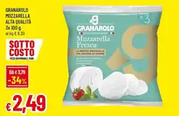 Famila Granarolo mozzarella alta qualità offerta