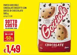Famila Pavesi gocciole chocolate biscotti con gocce di cioccolato offerta