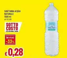 Famila Sant'anna acqua naturale offerta