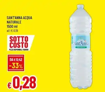 Famila Sant'anna acqua naturale offerta