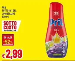 Famila Pril tutto in 1 gel limone&lime offerta