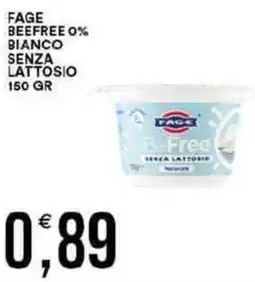 Vantaggio Cash&Carry Fage beefree 0% bianco senza lattosio offerta