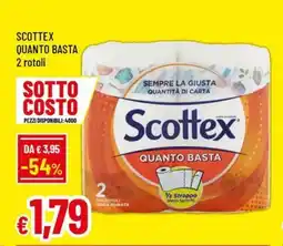 Famila Scottex quanto basta 2 rotoli offerta