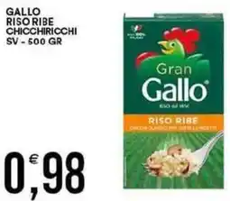 Vantaggio Cash&Carry Gallo riso ribe chicchiricchi sv offerta