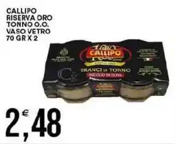 Vantaggio Cash&Carry Callipo riserva oro tonno o.o. vaso vetro offerta