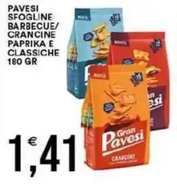 Vantaggio Cash&Carry Pavesi sfogline barbecue/ crancine paprika e classiche offerta
