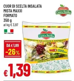 Famila Cuor di scelta insalata mista maxxi formato offerta