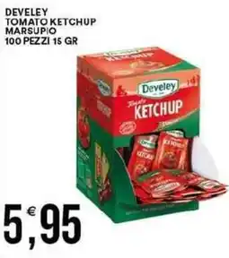 Vantaggio Cash&Carry Develey tomato ketchup marsupio 100 pezzi offerta