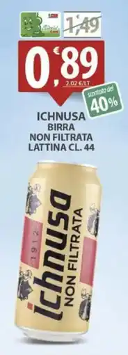 Sisa Ichnusa birra non filtrata lattina offerta