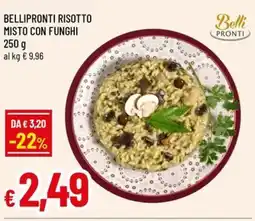 Famila Bellipronti risotto misto con funghi offerta
