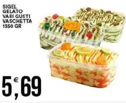 Vantaggio Cash&Carry Sigel gelato vari gusti vaschetta offerta