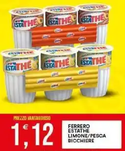 Vantaggio Cash&Carry Ferrero estathe limone/pesca bicchiere offerta