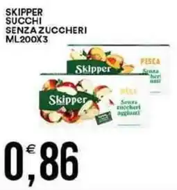 Vantaggio Cash&Carry Skipper succhi senza zuccheri offerta