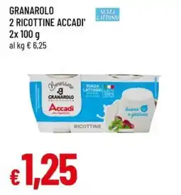 Famila Granarolo 2 ricottine accadi' offerta