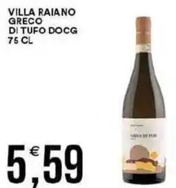 Vantaggio Cash&Carry Villa raiano greco di tufo DOCG offerta