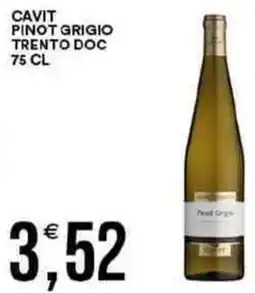 Vantaggio Cash&Carry Cavit pinot grigio trento DOC offerta