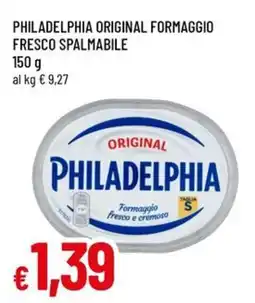 Famila Philadelphia original formaggio fresco spalmabile offerta