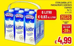 A&O Sterilgarda latte parzialmente scremato esapack offerta