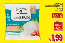A&O Granarolo oggi puoi mozzarella offerta