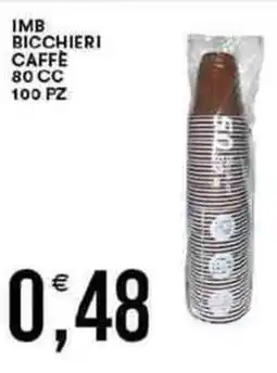Vantaggio Cash&Carry IMB bicchieri caffè 80 cc offerta