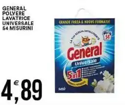 Vantaggio Cash&Carry General polvere lavatrice universale 54 misurini offerta