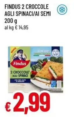 Famila Findus 2 croccole agli spinaci/ai semi offerta