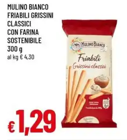 Famila Mulino bianco friabili grissini classici con farina sostenibile offerta